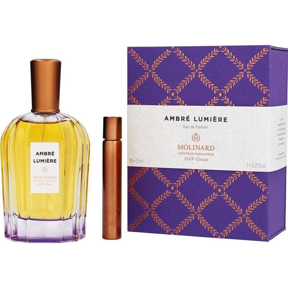 Miniatura Perfume Unisex Molinard Ambre Lumiere Eau De Parfum Spray 90 ml & Roll-on 7 Mini