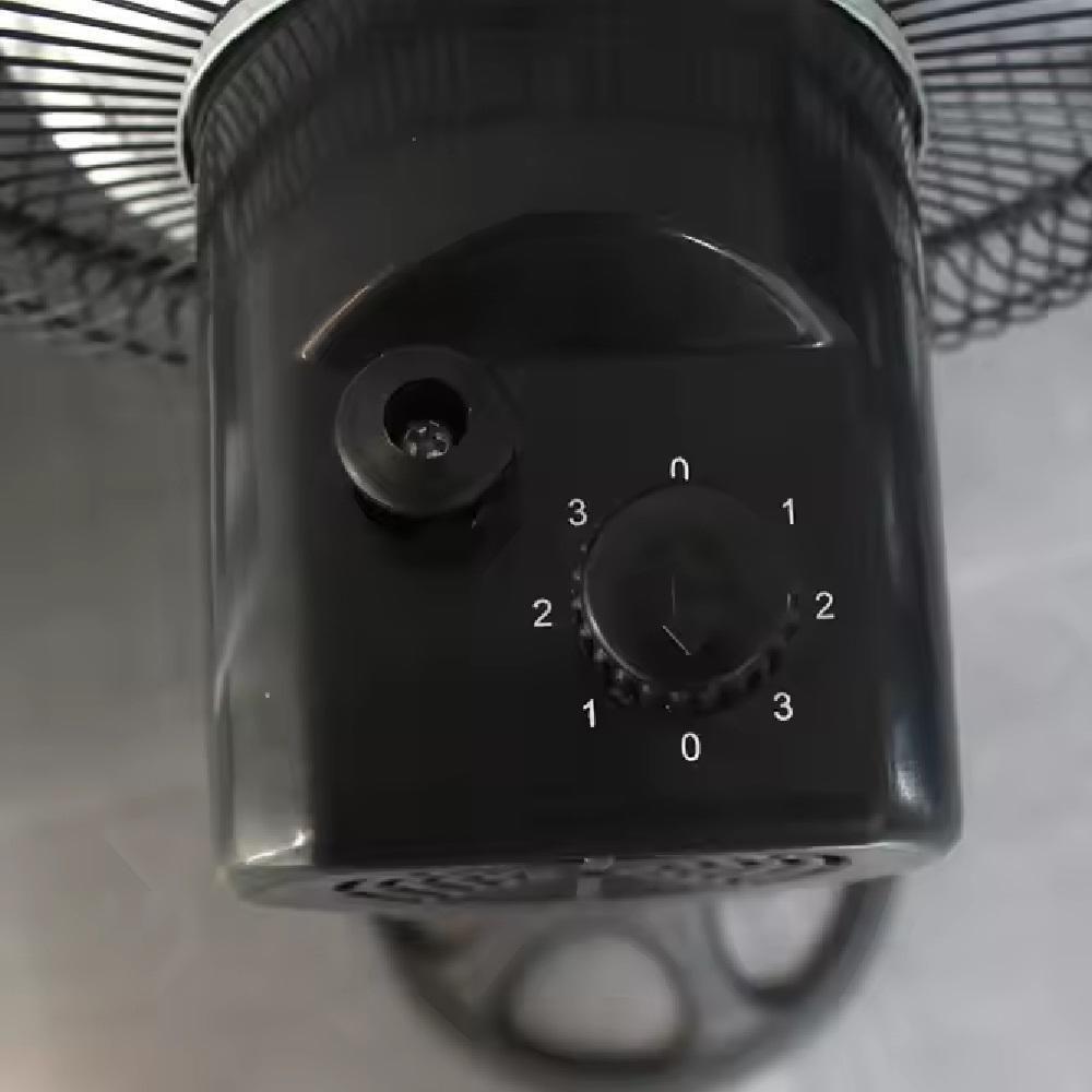 Ventilador De Chão Coluna Silencioso Com Hélice E Grade Em Metal, 3 Velocidades E Altura Ajus