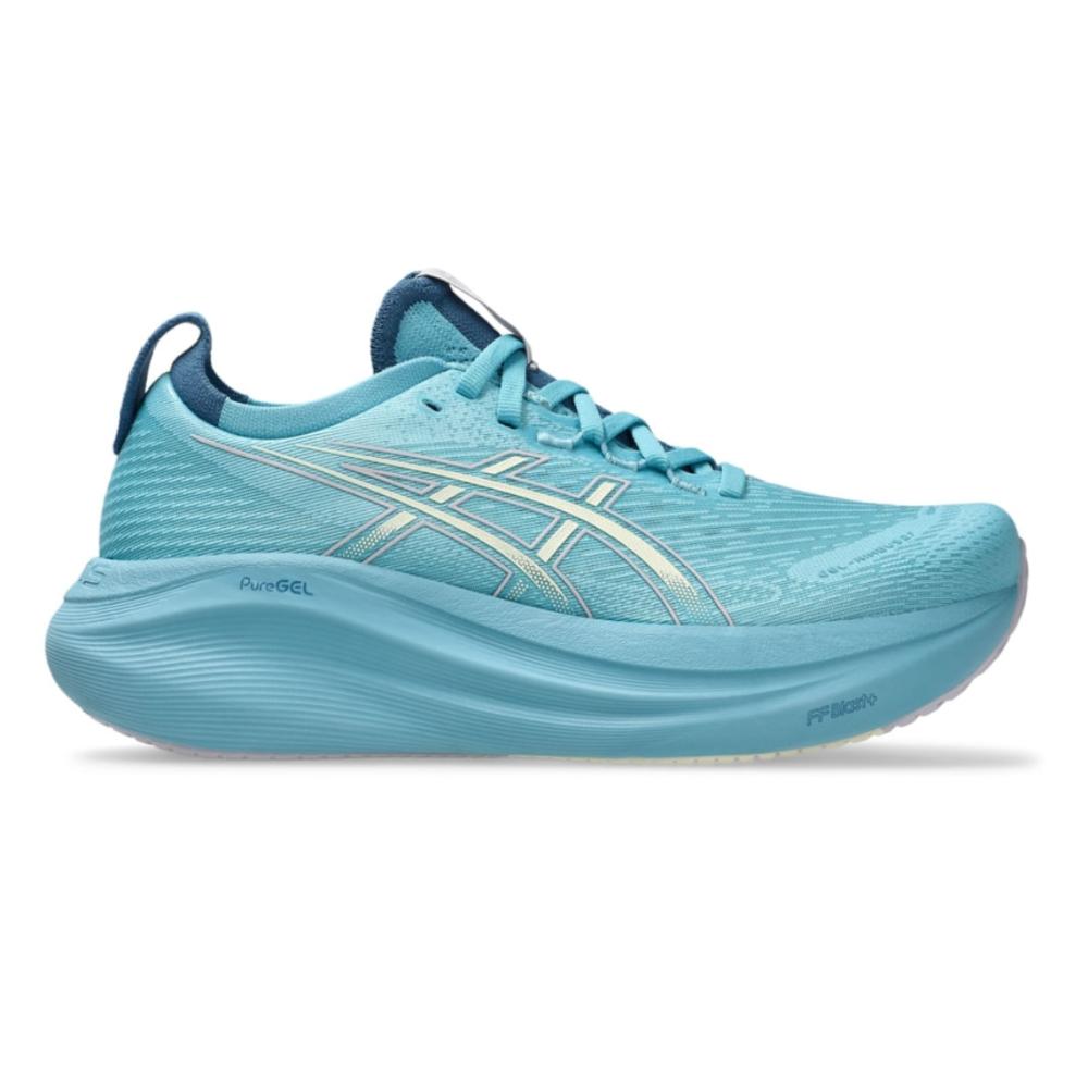 Miniatura Tênis Asics Gel-Nimbus 27 Feminino AZUL/BEGE - 35