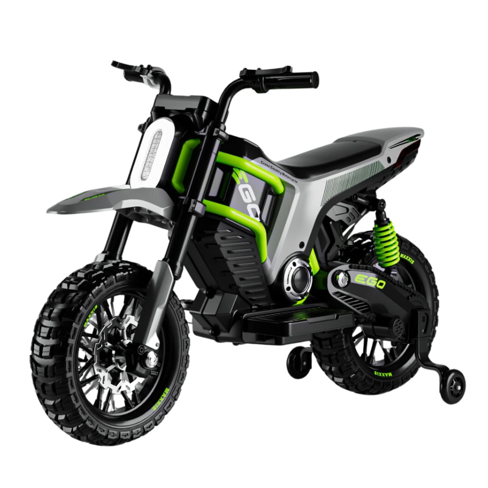 Miniatura Moto Elétrica Infantil Mini ZS 12v Rodinha Verde Zippy Toys
