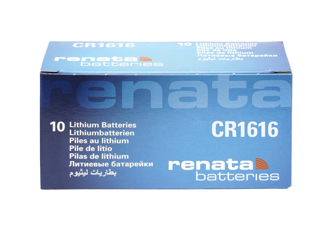 Miniatura Bateria Pilha Lithium Renata CR1616 - caixa com 10 baterias