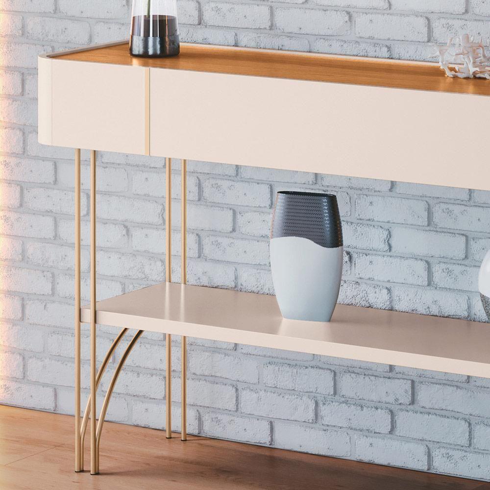 Miniatura Aparador Decorativo Industrial Sala De Estar Jantar La Vie B01 Off White Cinamomo - Lyam Decor