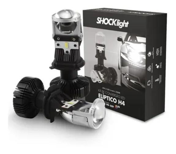 Miniatura Lâmpada De Led H4 Mini Projetor Canhão Eliptico Shocklight