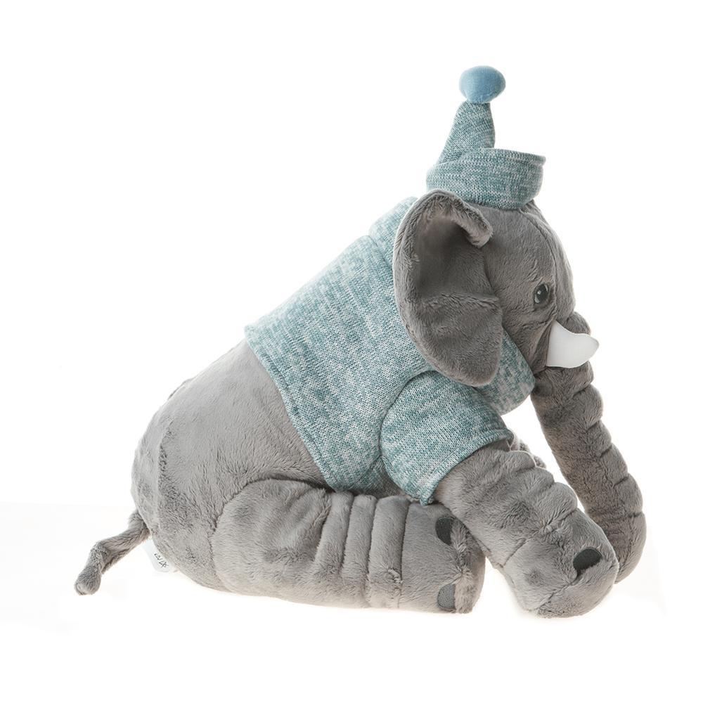 Miniatura Elefante Baby Buguinha Boy 34Cm Verde/Cinza - Bup Baby