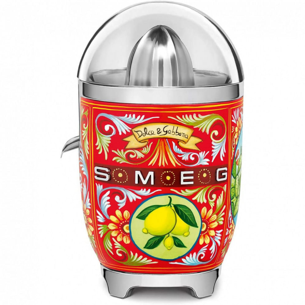 Miniatura Espremedor Elétricos de Frutas em Aço Inoxidável Dolce and Gabbana Smeg 110V 80W