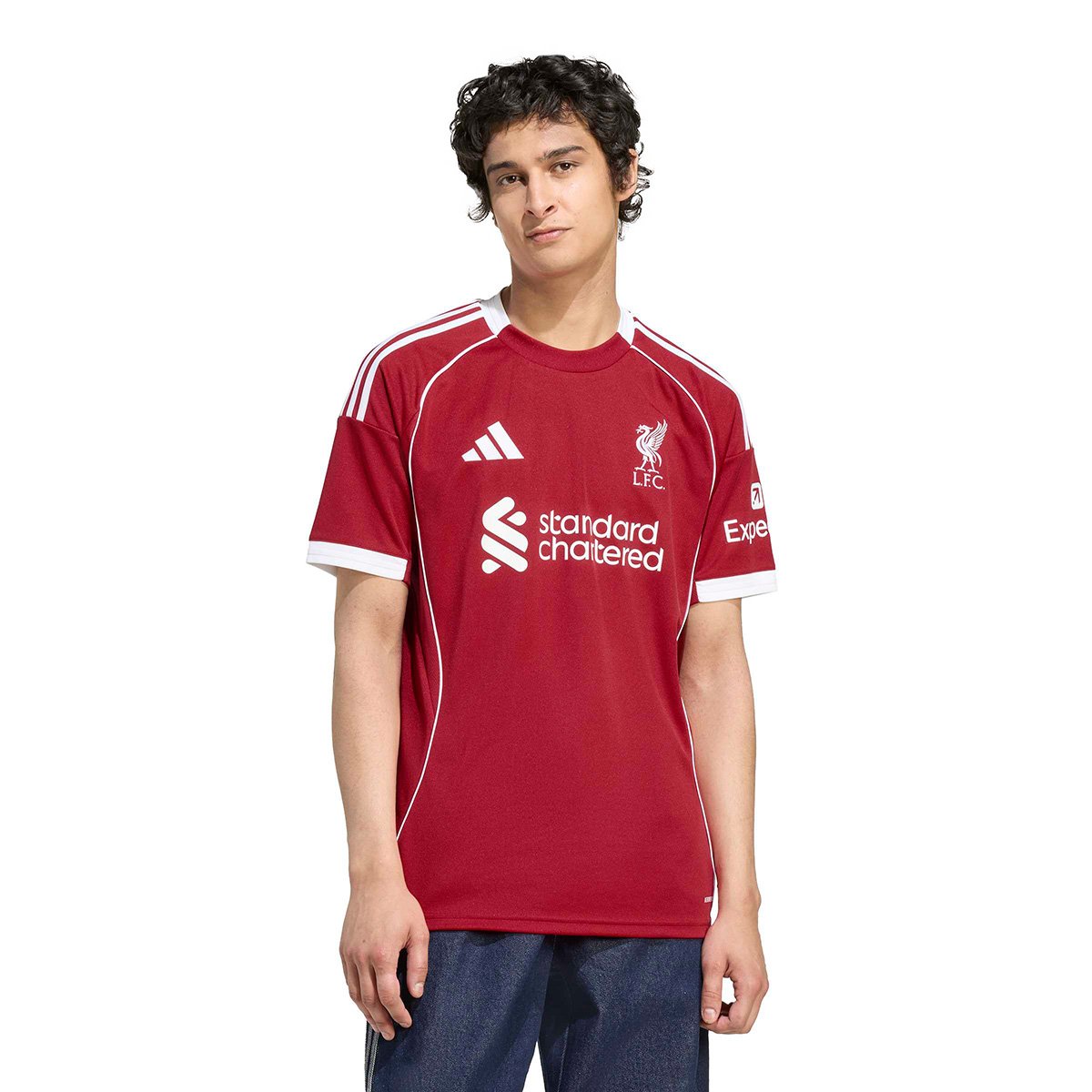 Miniatura Camisa Liverpool Home 25/26 s/n Torcedor Adidas Masculina Vermelho - EGG