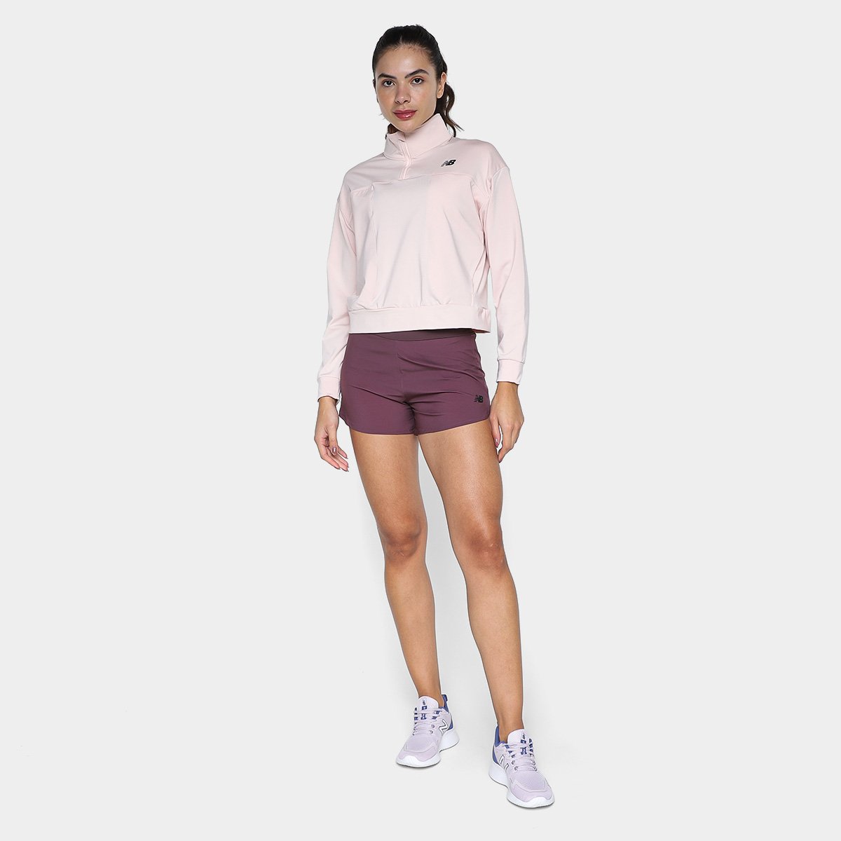 Miniatura Blusa New Balance Active Feminina Rosa Claro - GG