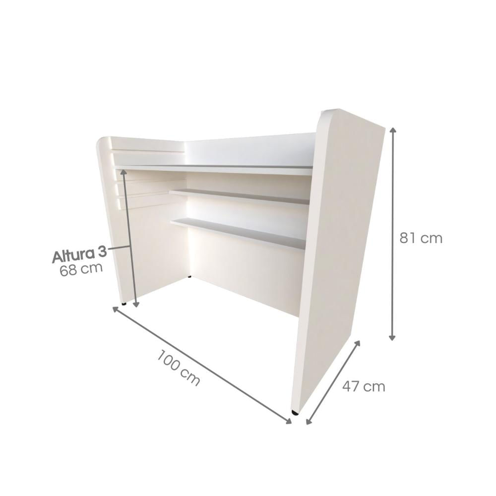 Escrivaninha / Mesa Infantil com Regulagem de Altura Branco