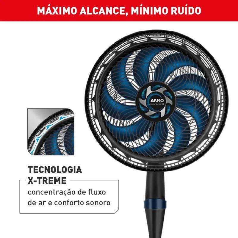 Miniatura Ventilador de Coluna Arno X-Treme 40cm Preto VE9C 220V