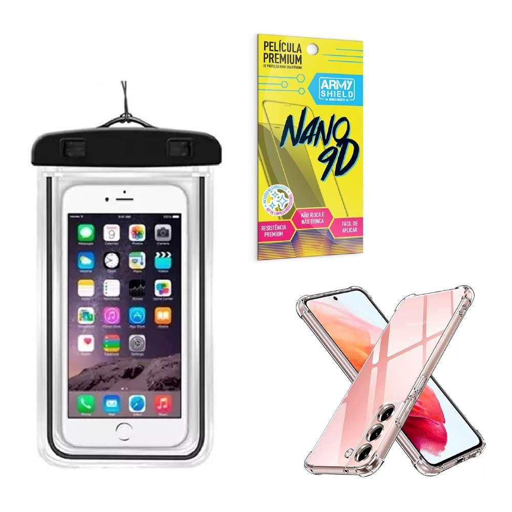 Miniatura Capa Samsung S23 Plus + Capa Prova Dágua + Película Nano 9D