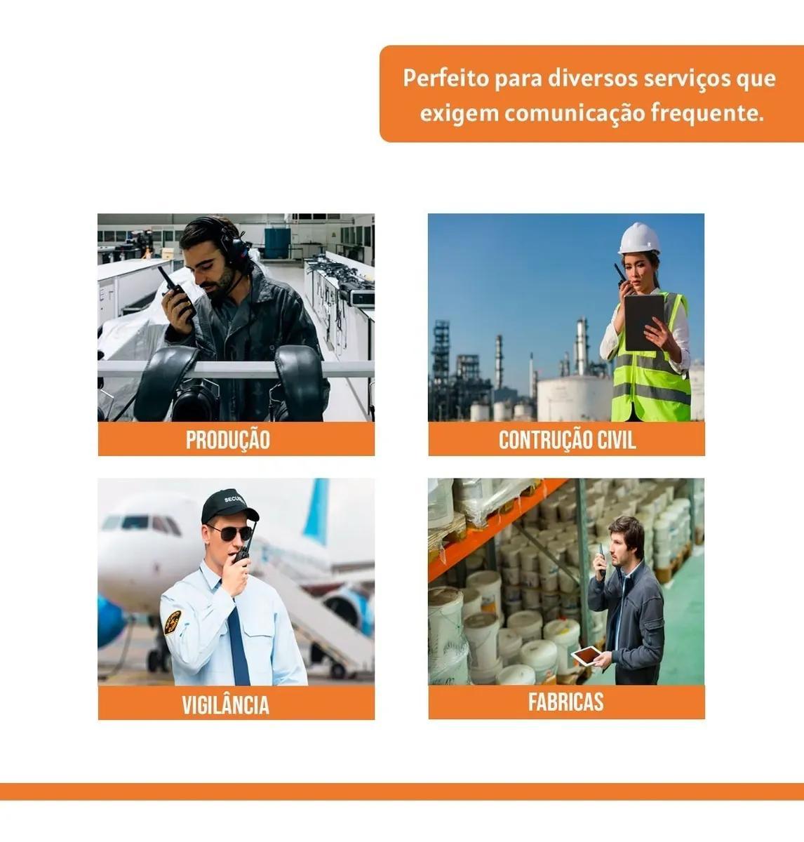 Miniatura Kit 2 Radio Walk Talk Comunicador 16 Ch 12Km Baofeng 777S Ht