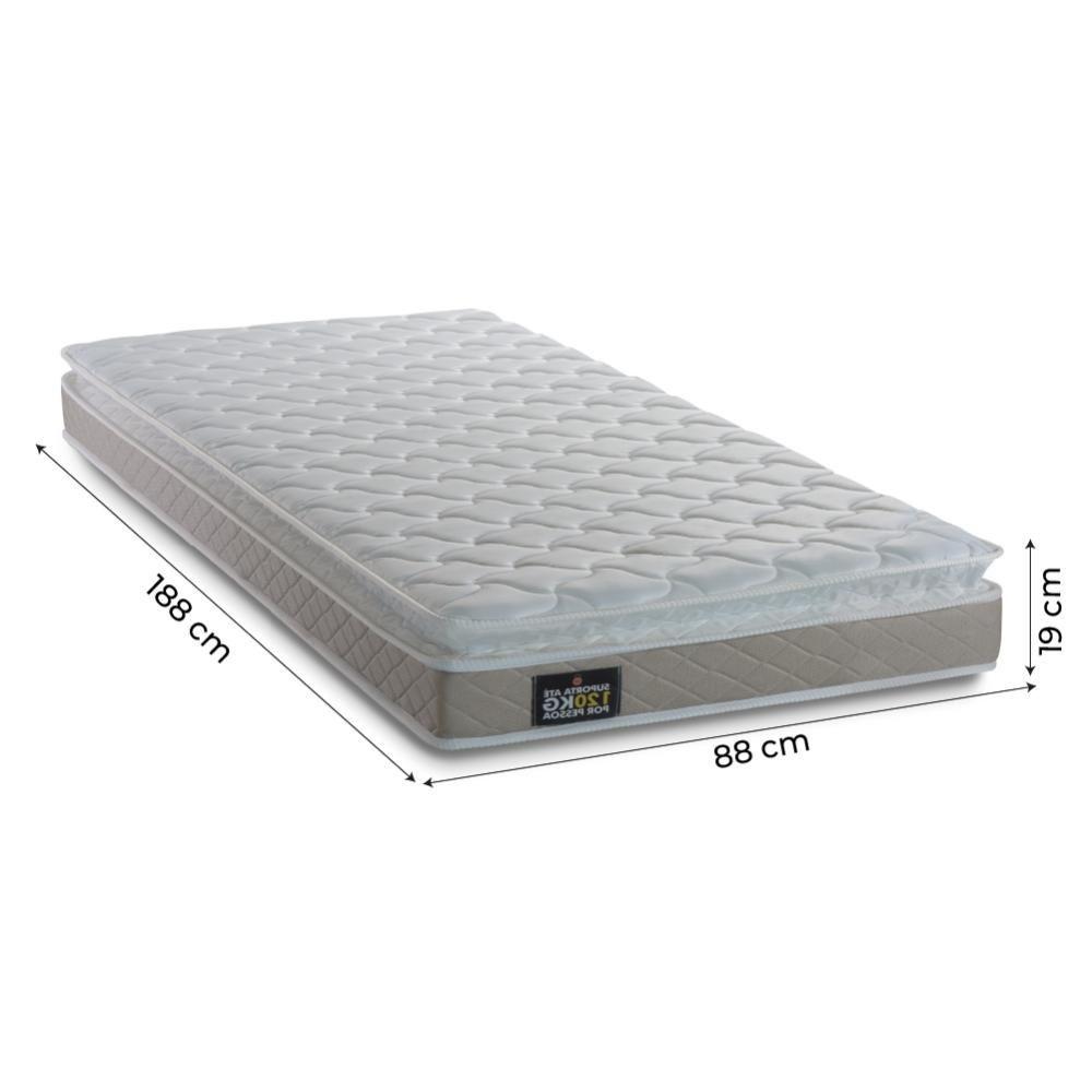 Miniatura Colchao Hellen Millenium D33 C/Pillow 0,88X19 Bg** Bege