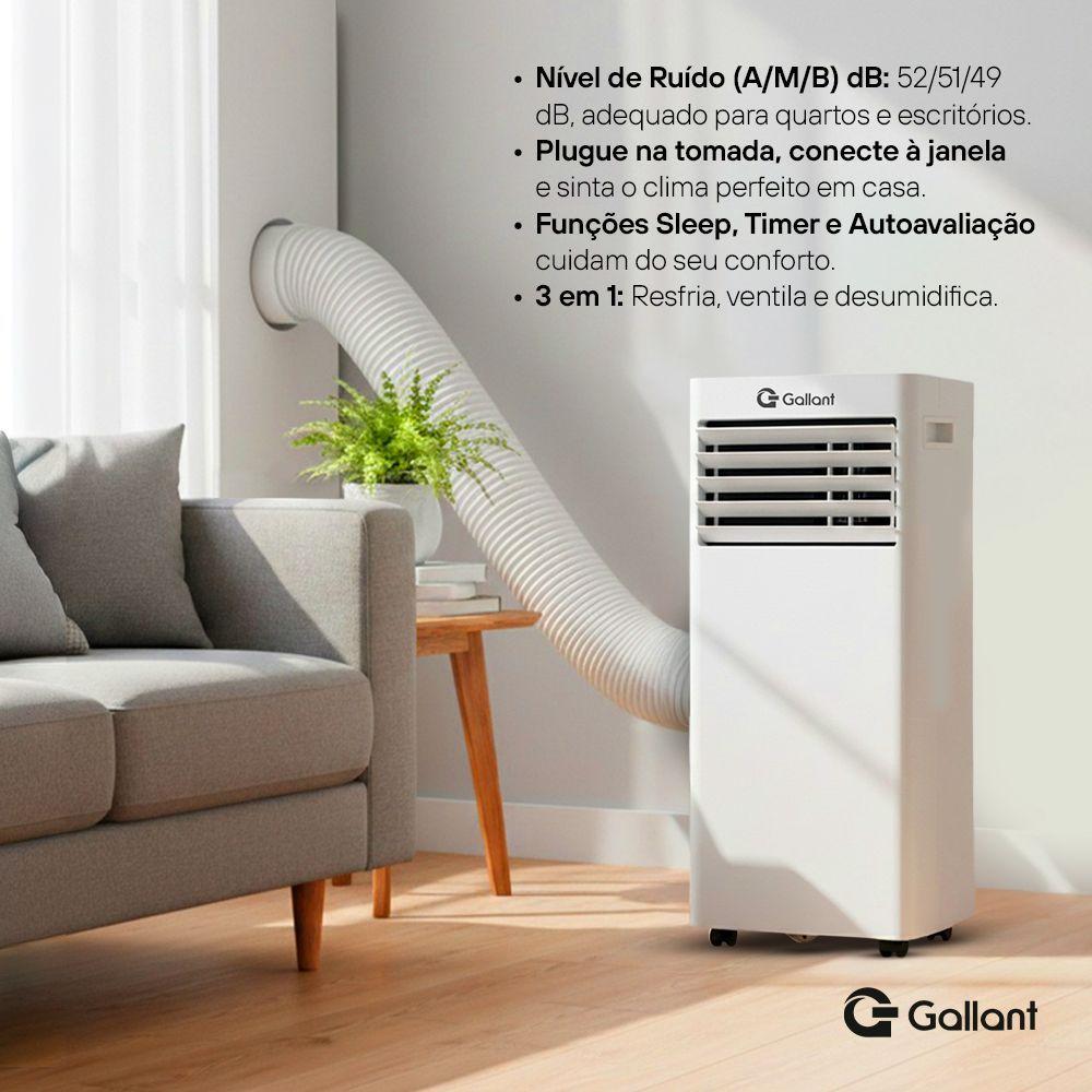 Miniatura Ar-Condicionado Portátil Gallant 12000 BTUs Frio R32 127V (GAP12PCCA-BR127)