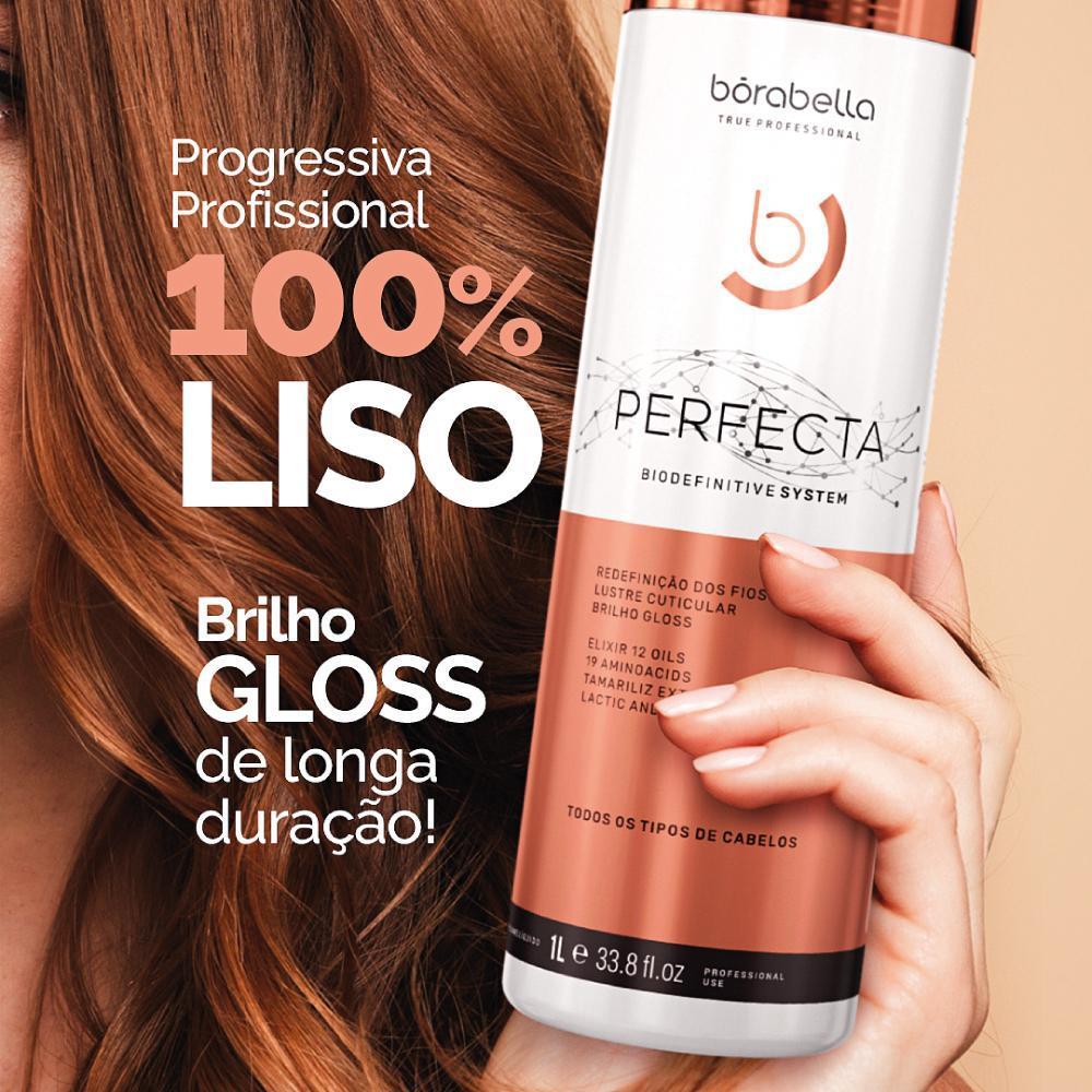 Kit 03 Escova Progressiva Perfecta Orgânica Borabella 250Ml