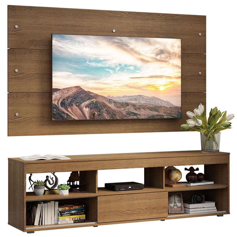 Miniatura Rack com Painel para TV até 65 Polegadas Rustic Orlando Madesa Rustic