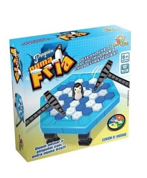 Miniatura Jogo Mesa Pinguim Numa Fria Art Brink Zb393 Martelo Bater
