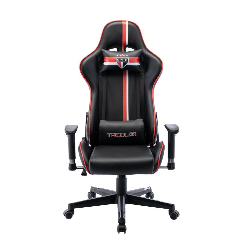 Miniatura Cadeira Gamer São Paulo SPFC 3318 Espresso Móveis Preta/Vermelha