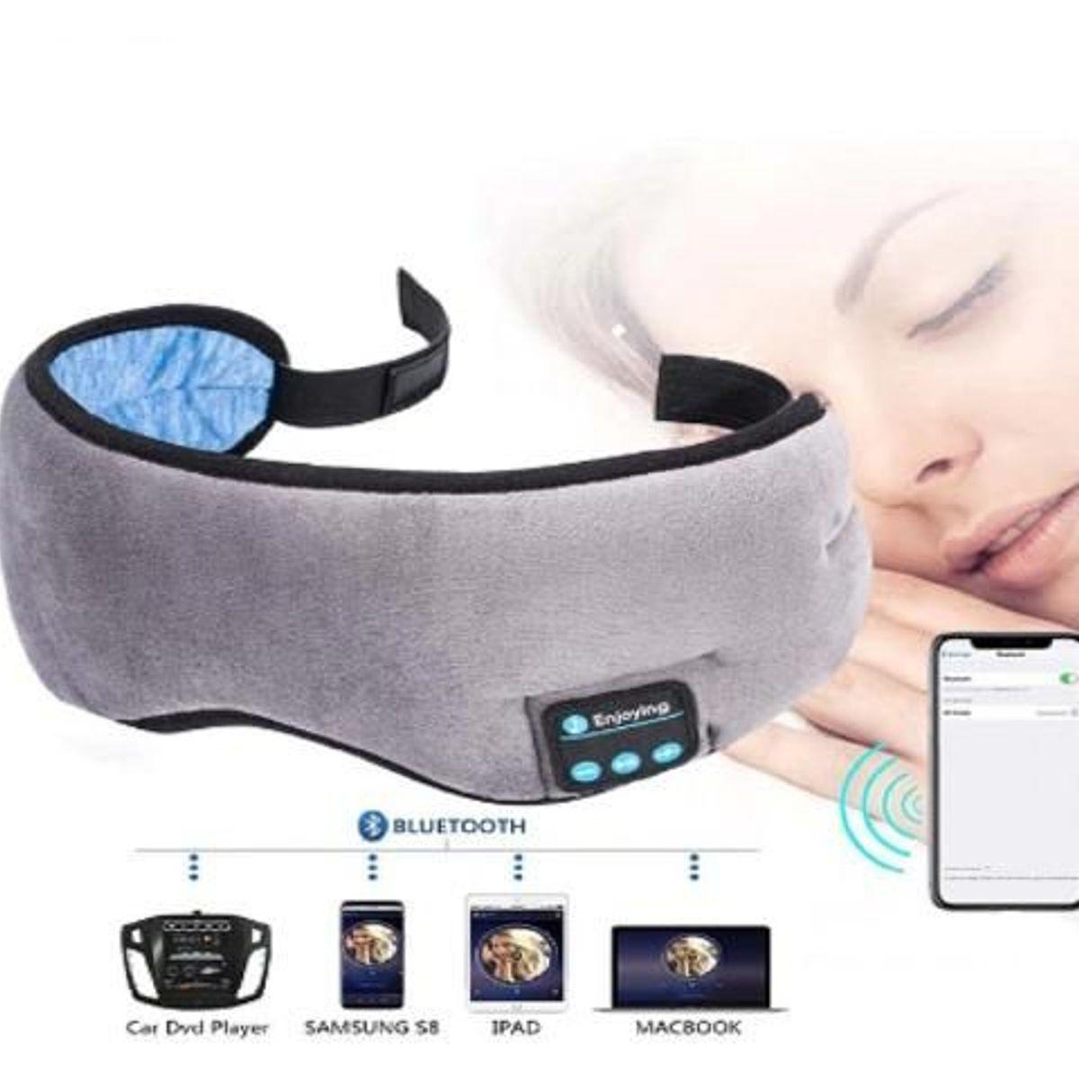 Tapa Olho Máscara Dormir Fone De Ouvido Bluetooth Confort