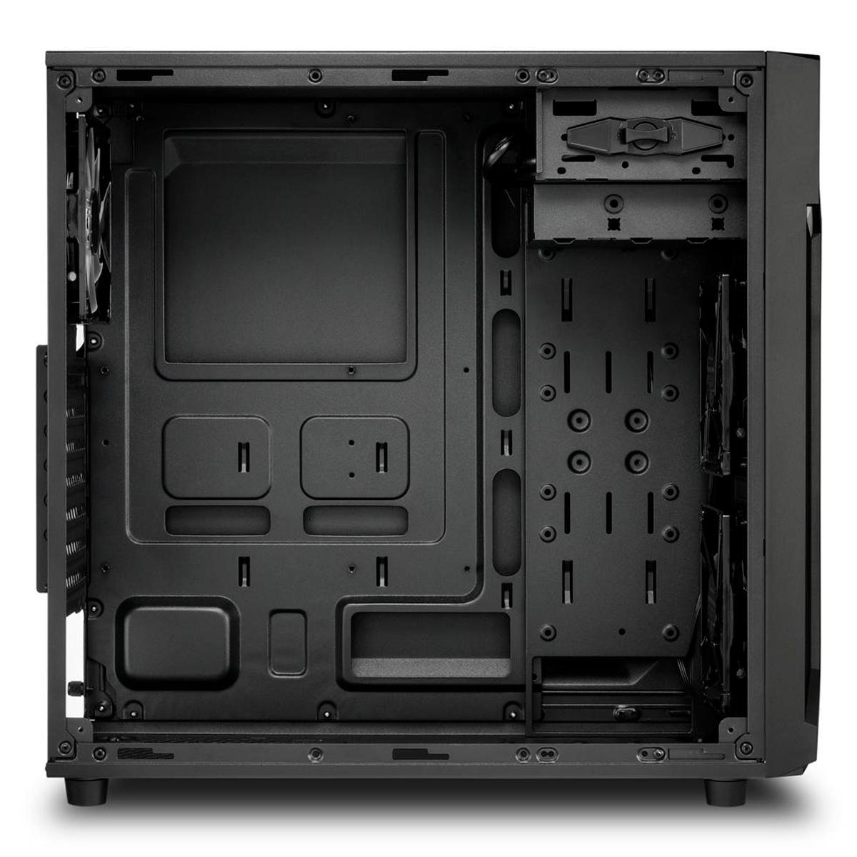 Gabinete Gamer Sharkoon Vg6-W Atx Com 3 Fans Led Vermelho