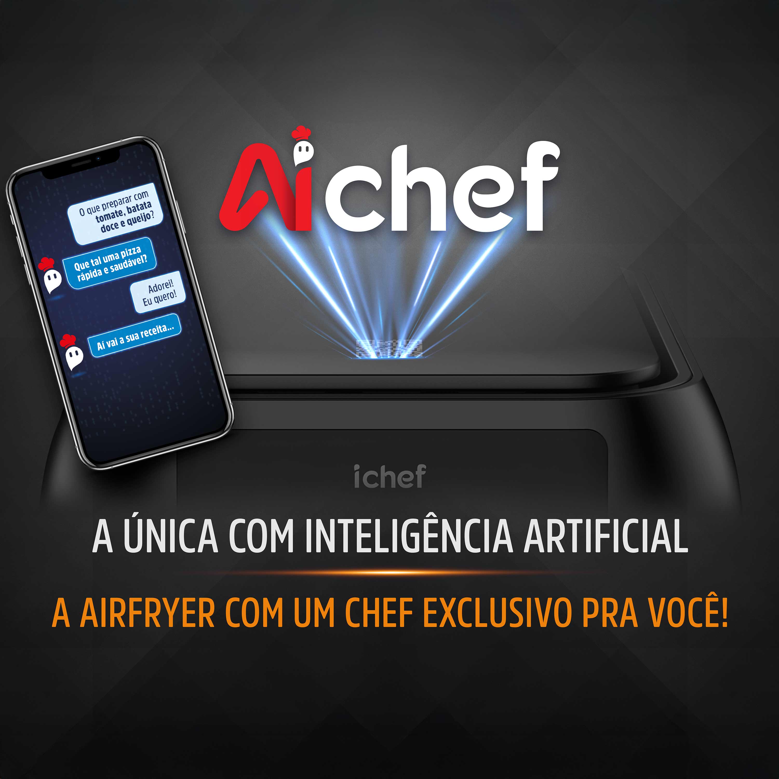 Fritadeira Elétrica Airfryer Max Space 8L | 127V