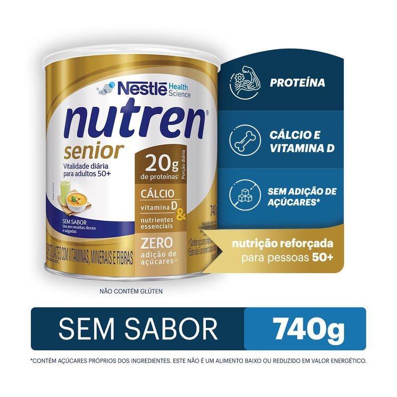 Complemento Alimentar Nutren Senior sem sabor 740g