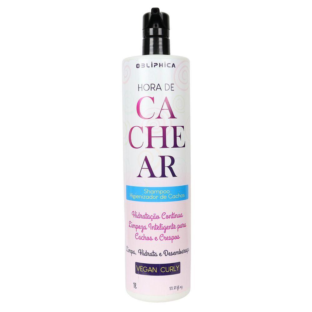 Miniatura Shampoo Higienizador De Cachos Obliphica Hora De Cachear 1000ml