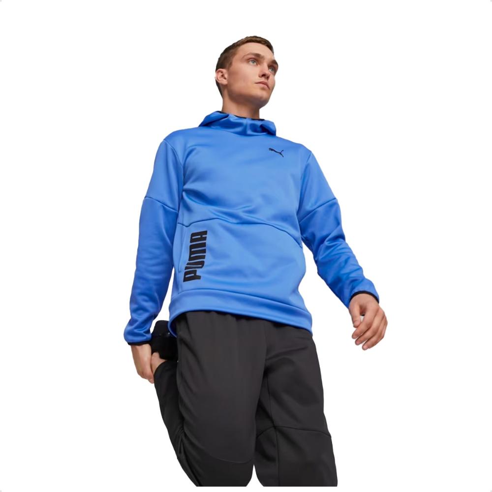 Miniatura Jaqueta Moletom Puma Train All Day Pwrfleece Masculina Azul / Azul - GG