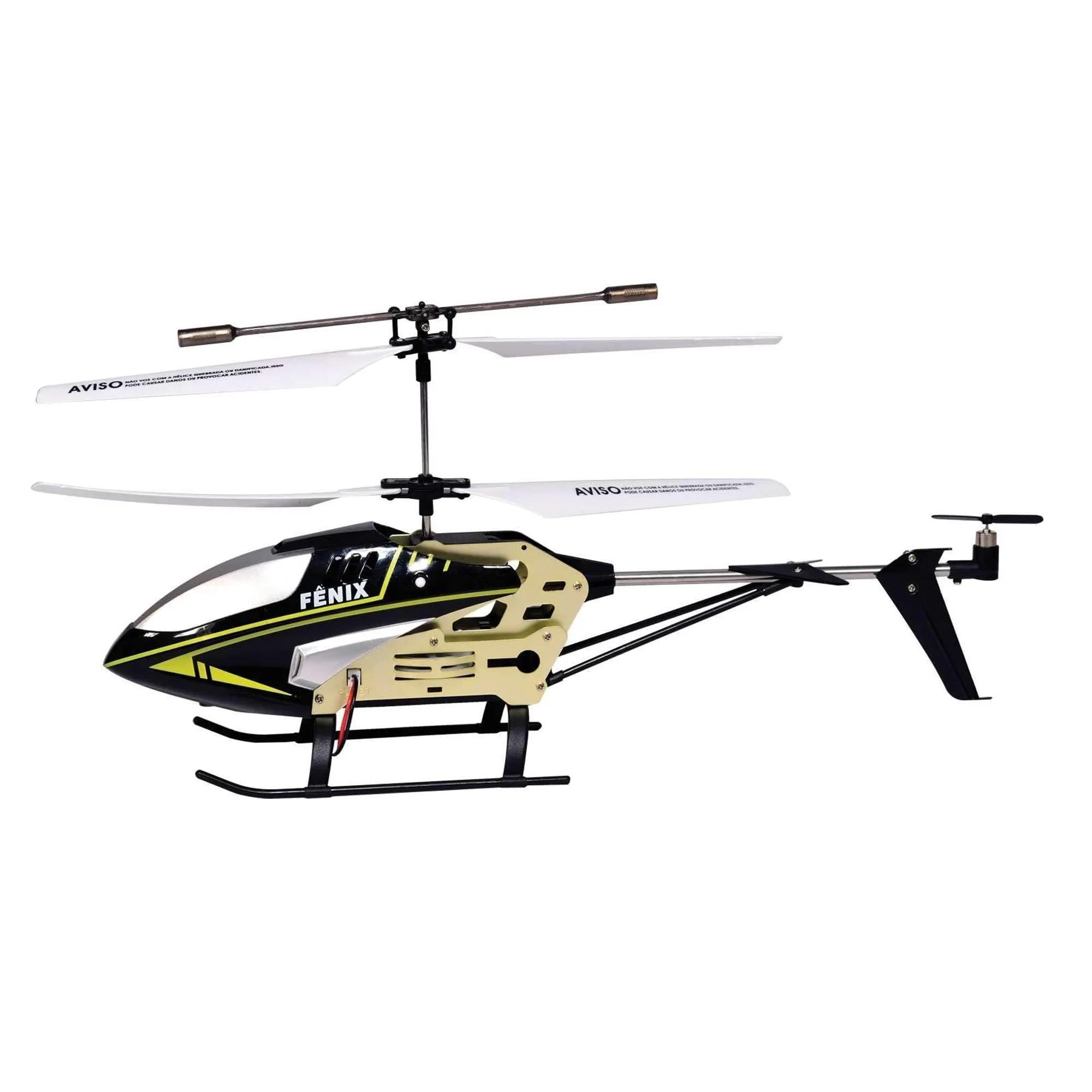 Miniatura Helicóptero Controle Remoto Fênix 2 Canais - Preto