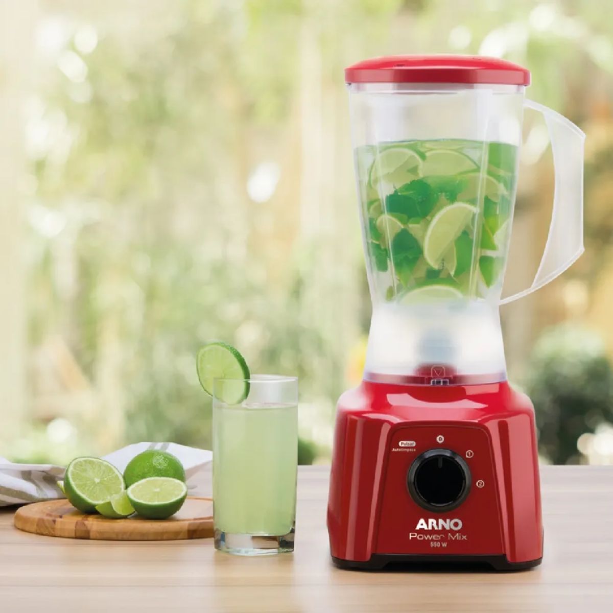 Liquidificador Arno 550W Power Mix Vermelho LQ11 110v 110V
