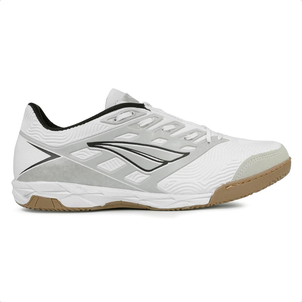 Miniatura Chuteira Futsal Penalty Viento Y-1 Masculina Branco / Cinza - 37