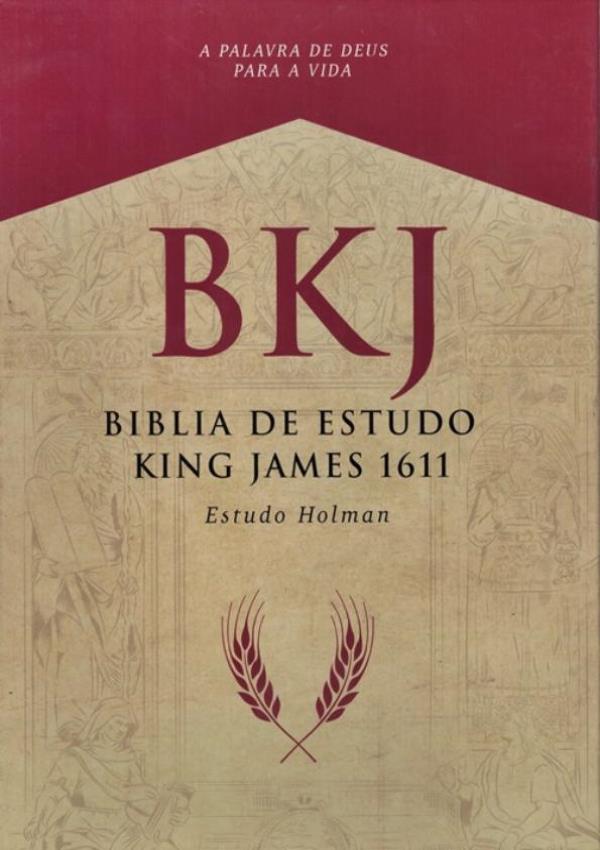 Miniatura Biblia King James 1611 - Com Estudo Holman - Preta