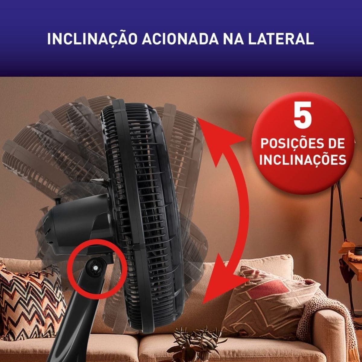 Ventilador 2 Em 1 Arno 40cm X-treme 6p Ve60 140w 110v 110V
