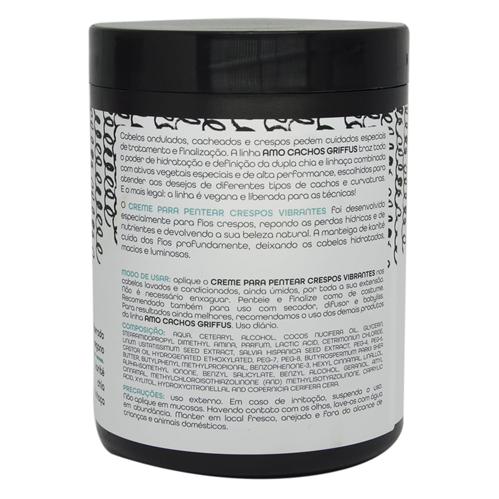 Miniatura Creme para Pentear Crespos Vibrantes Amo Cachos Griffus 1kg