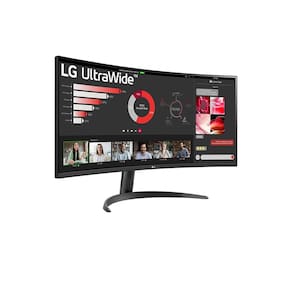 Monitor Curvo 34” LG UltraWide WQHD 34WR50QK-B 100Hz HDR10 Preto