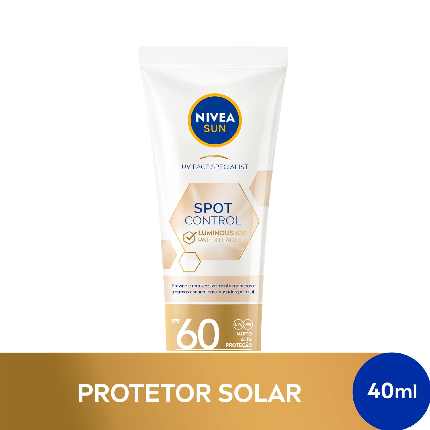 Nivea Sun Spot Control Luminous 630® FPS 60 - Protetor Solar Facial 40ml