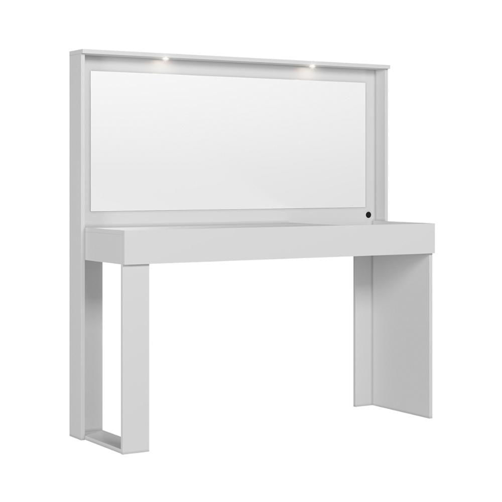 Miniatura Penteadeira Camarim Com Espelho E Luzes Led 135,5cm Multimóveis Cr35268 Branco