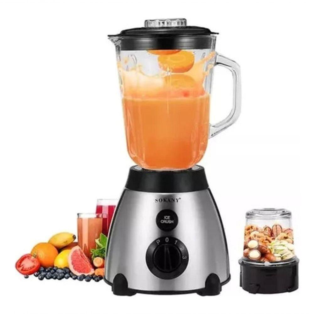 Miniatura Liquidificador Potente 1000w Vidro 1500ml + Triturador De Alimentos Voltagem:220v