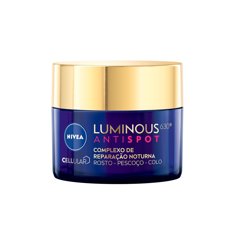 Miniatura Creme Facial Nivea Cellular Luminous 630 Antispot Reparação Noturna 50g