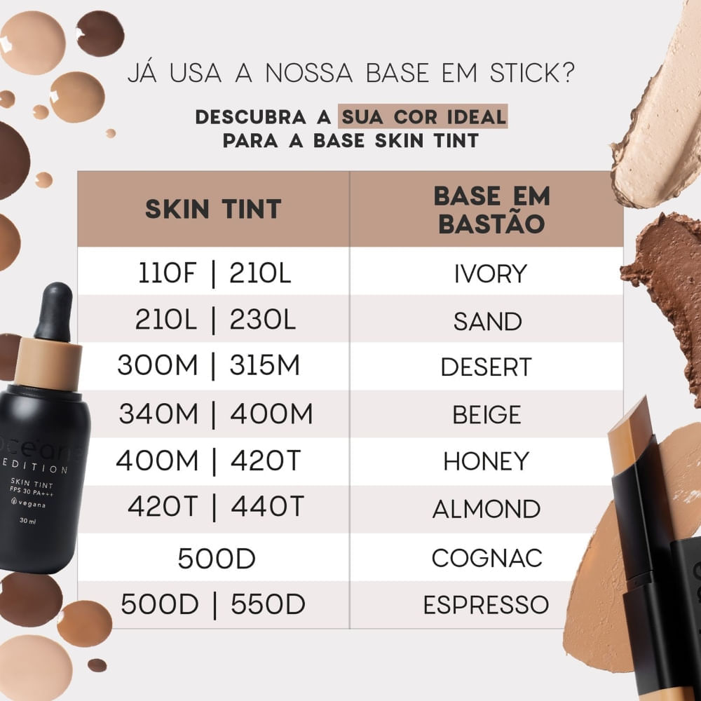 Miniatura Base Fluida Océane Edition Skin Tint FPS30 30ml 110F