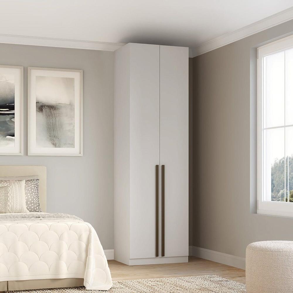 Miniatura Guarda Roupa Modular 2 Portas 70cm Gavetas Altezza Branco