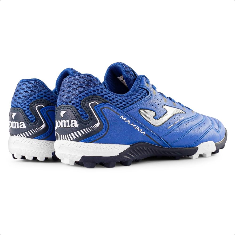 Miniatura Chuteira Society Joma Máxima Masculino Azul / Preto - 38