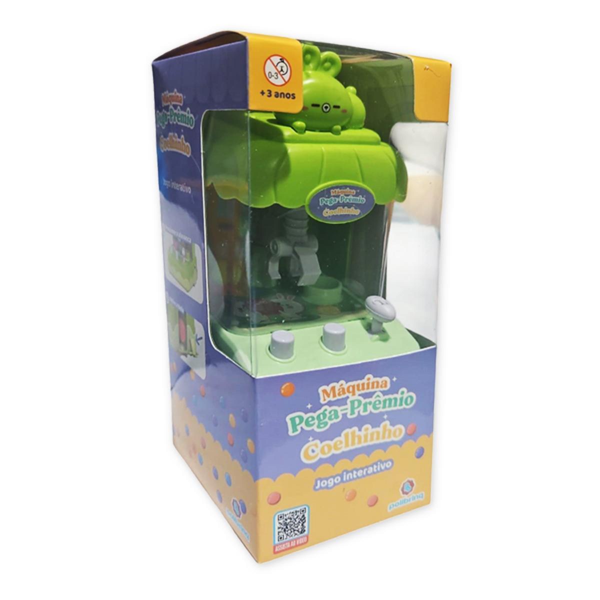 Miniatura Mini Máquina De Bola Pega Premio Jogo Com Garra Divertido Co