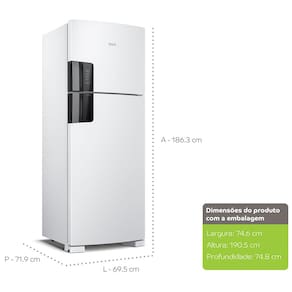 Geladeira Consul CRM56HB Frost Free Duplex com Painel Eletrônico Externo e Espaço Flex 450L - Branca 110v