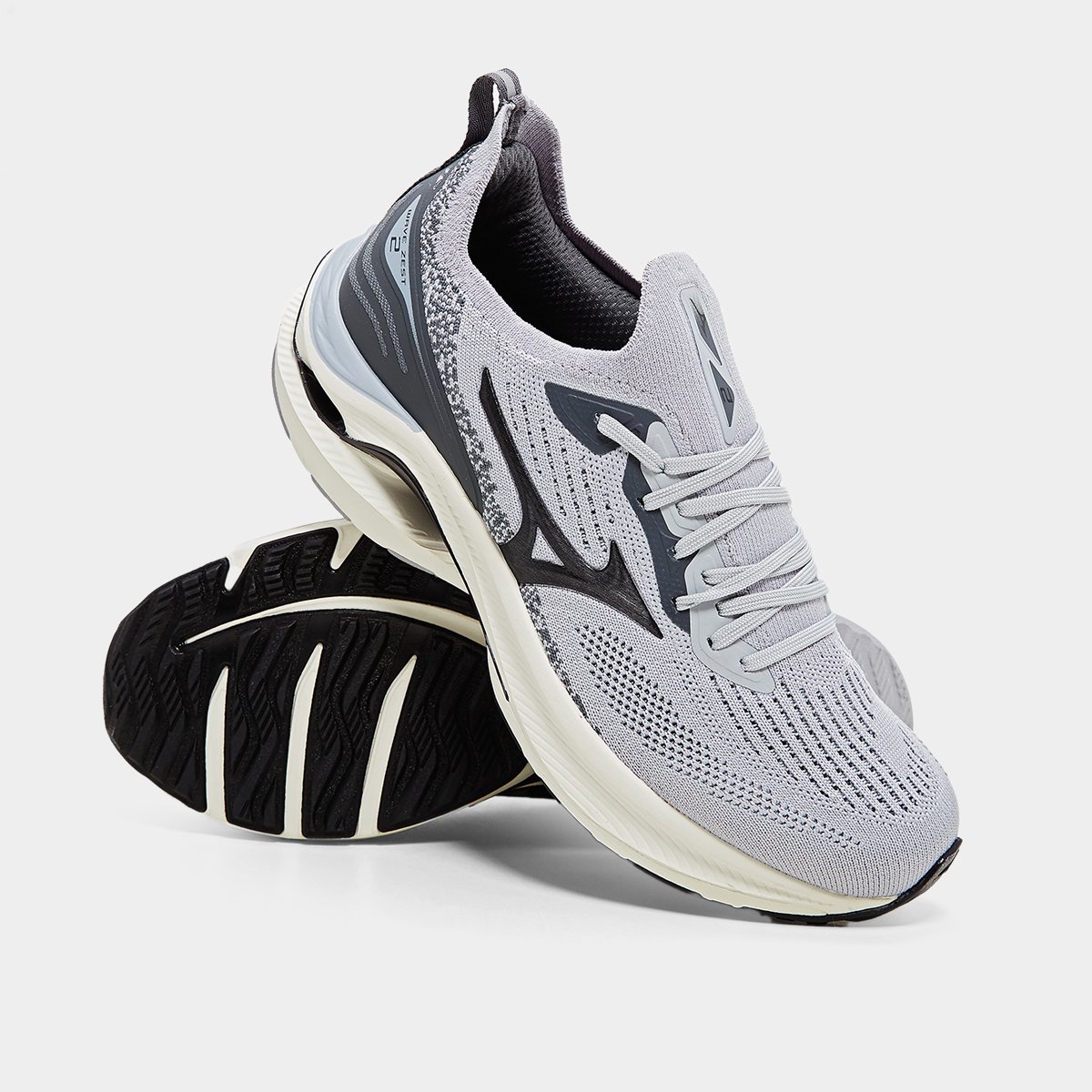 Miniatura Tênis Mizuno Wave Zest 2 Masculino Cinza - 38