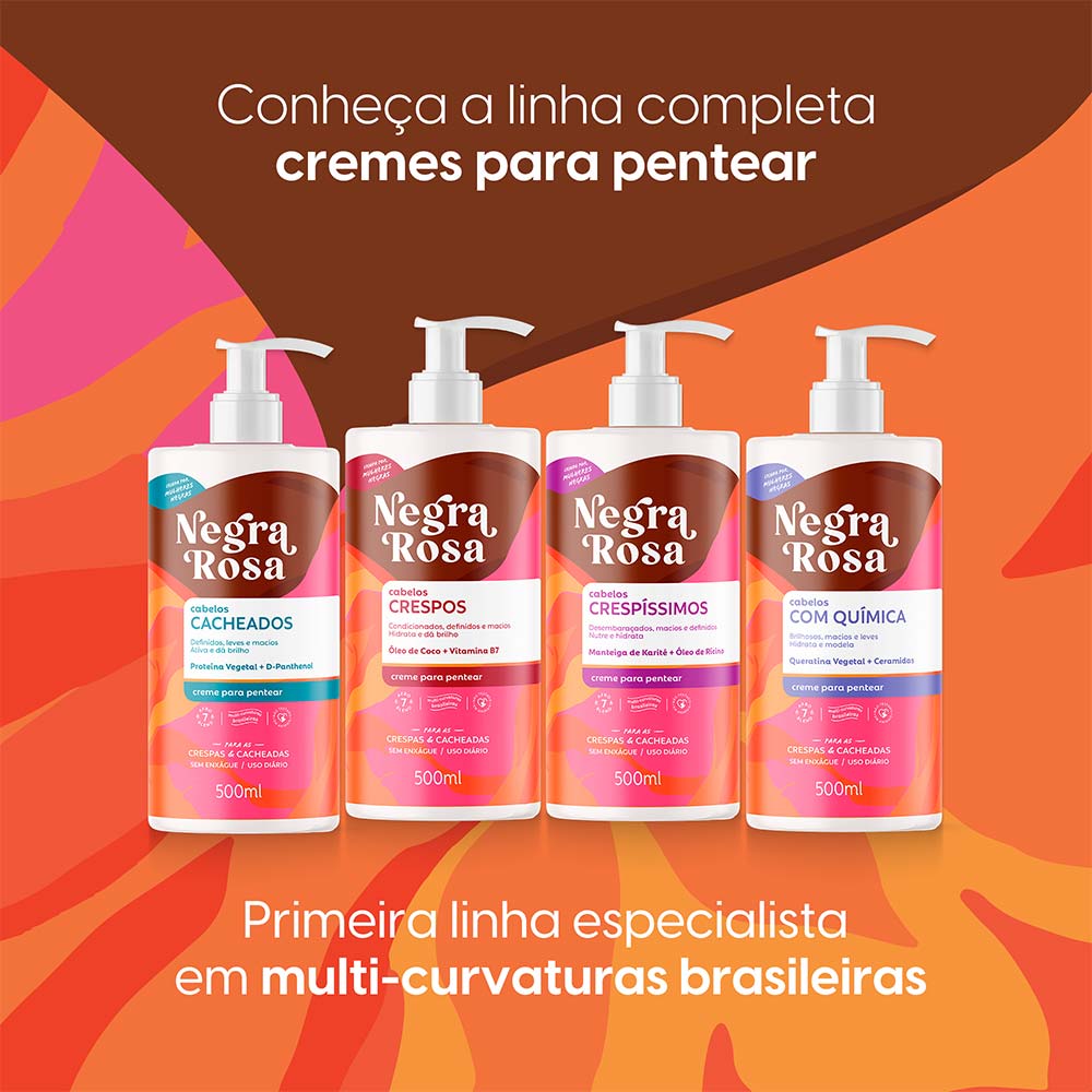 Negra Rosa Química Creme de Pentear 500ml