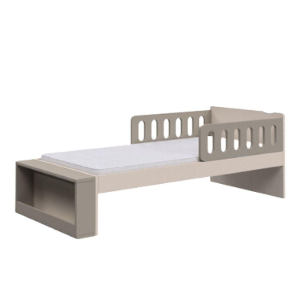 Miniatura Cama Bali Com Grade E Porta Livros Areia