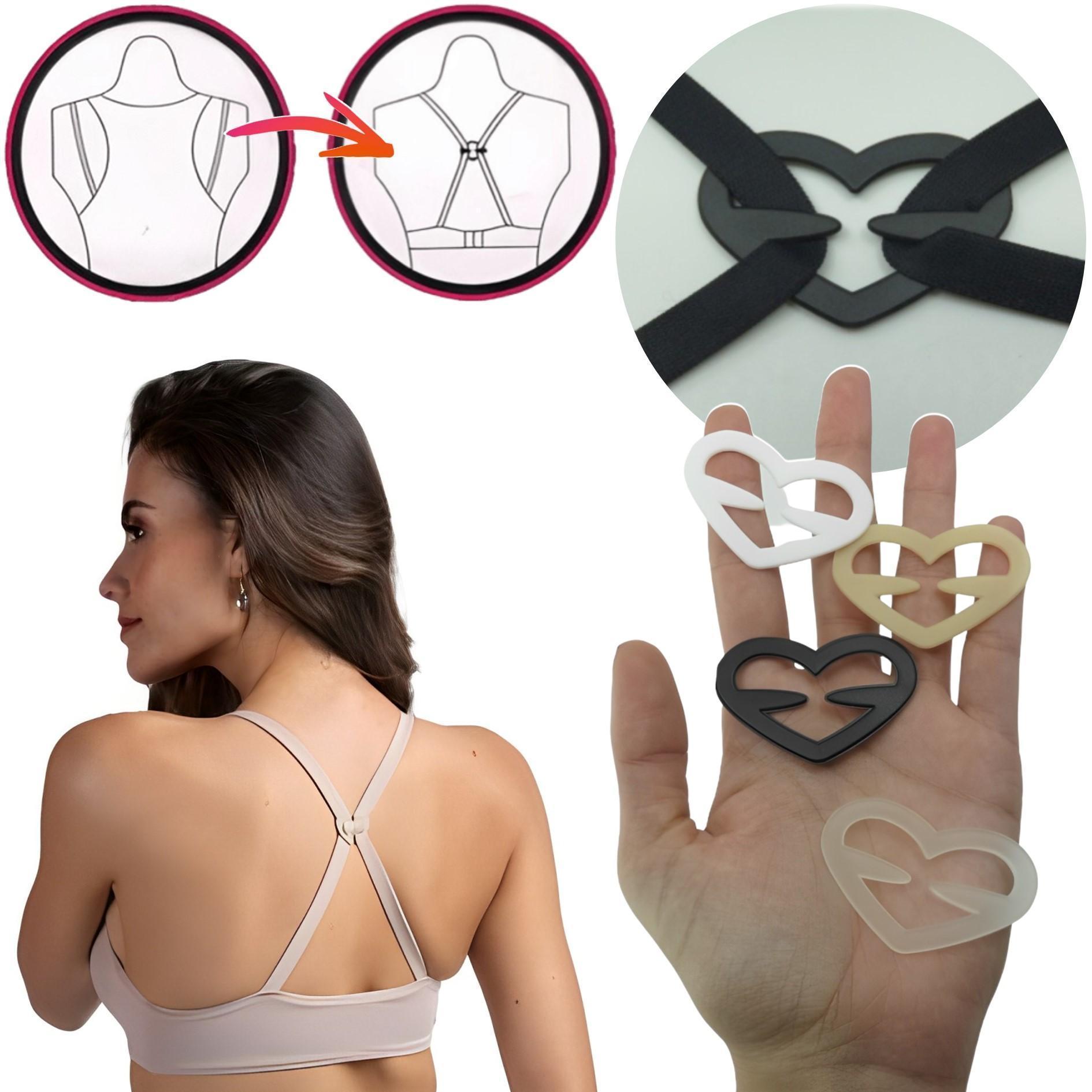 Miniatura Clip Coração Para Prender E Esconder Alça De Sutiã