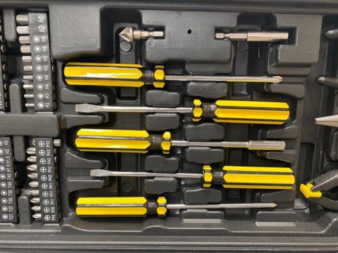 Kit Profissional Maleta Carrinho Jogo Ferramentas 218 Peças