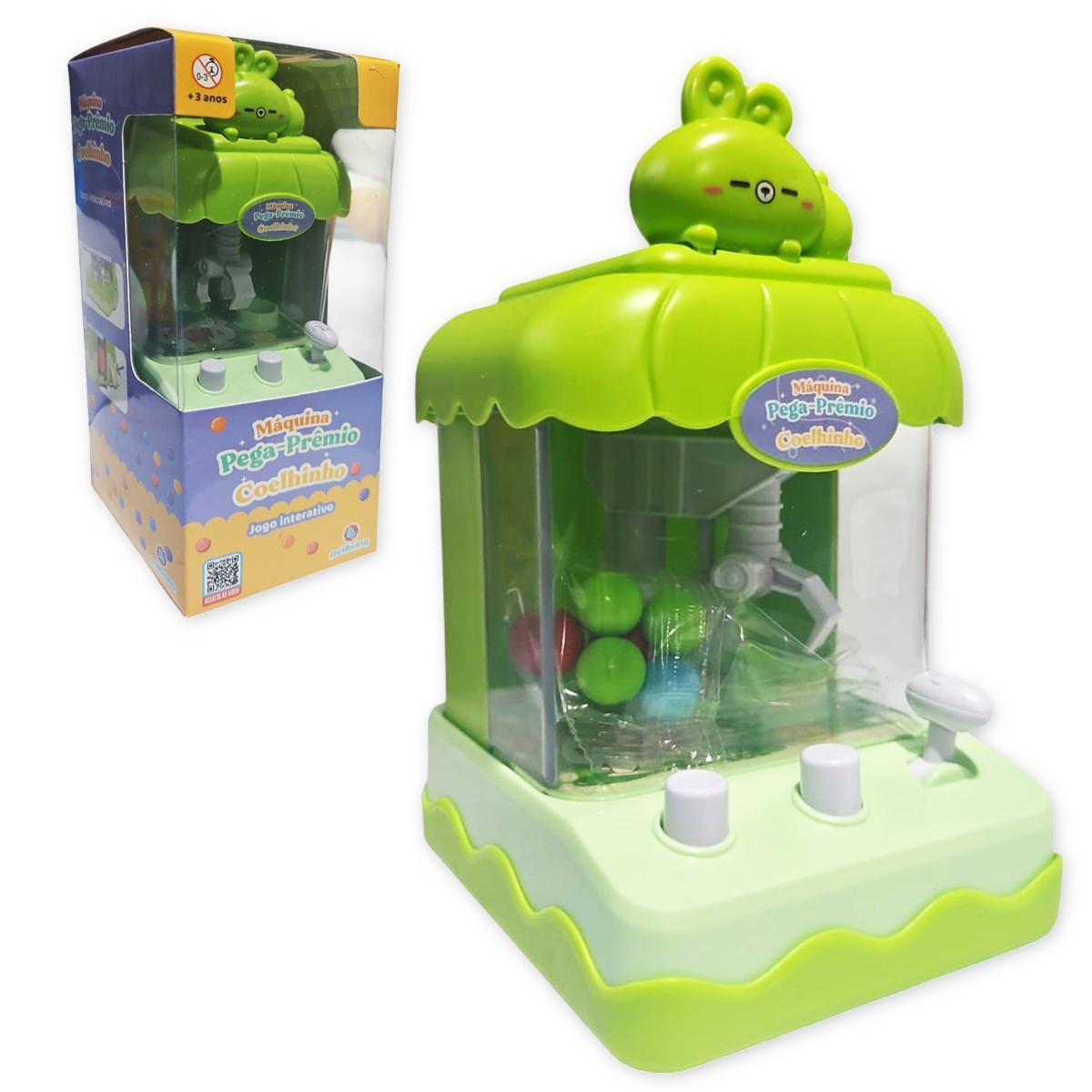 Miniatura Mini Máquina De Bola Pega Premio Jogo Com Garra Divertido Co