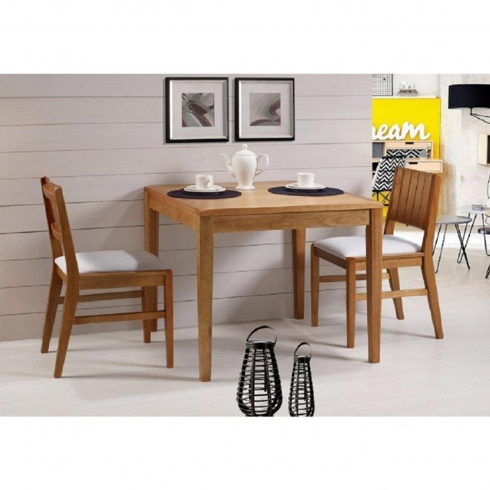 Conjunto Mesa de Jantar Angra 90 cm com 4 Cadeiras Mel